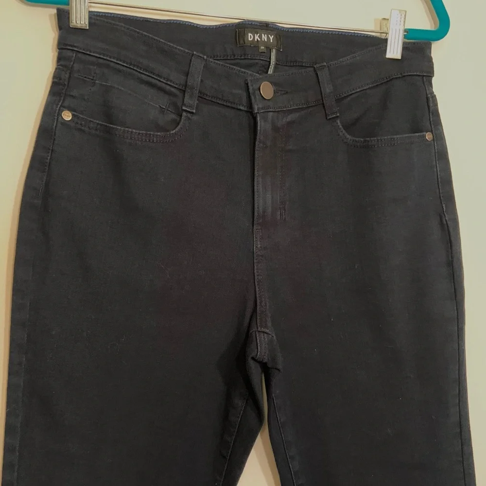 ♦️ NWT DKNY Donna Karen Dark Blue Denim Skinny Jeans Size 29 High Rise - Picture 3 of 8